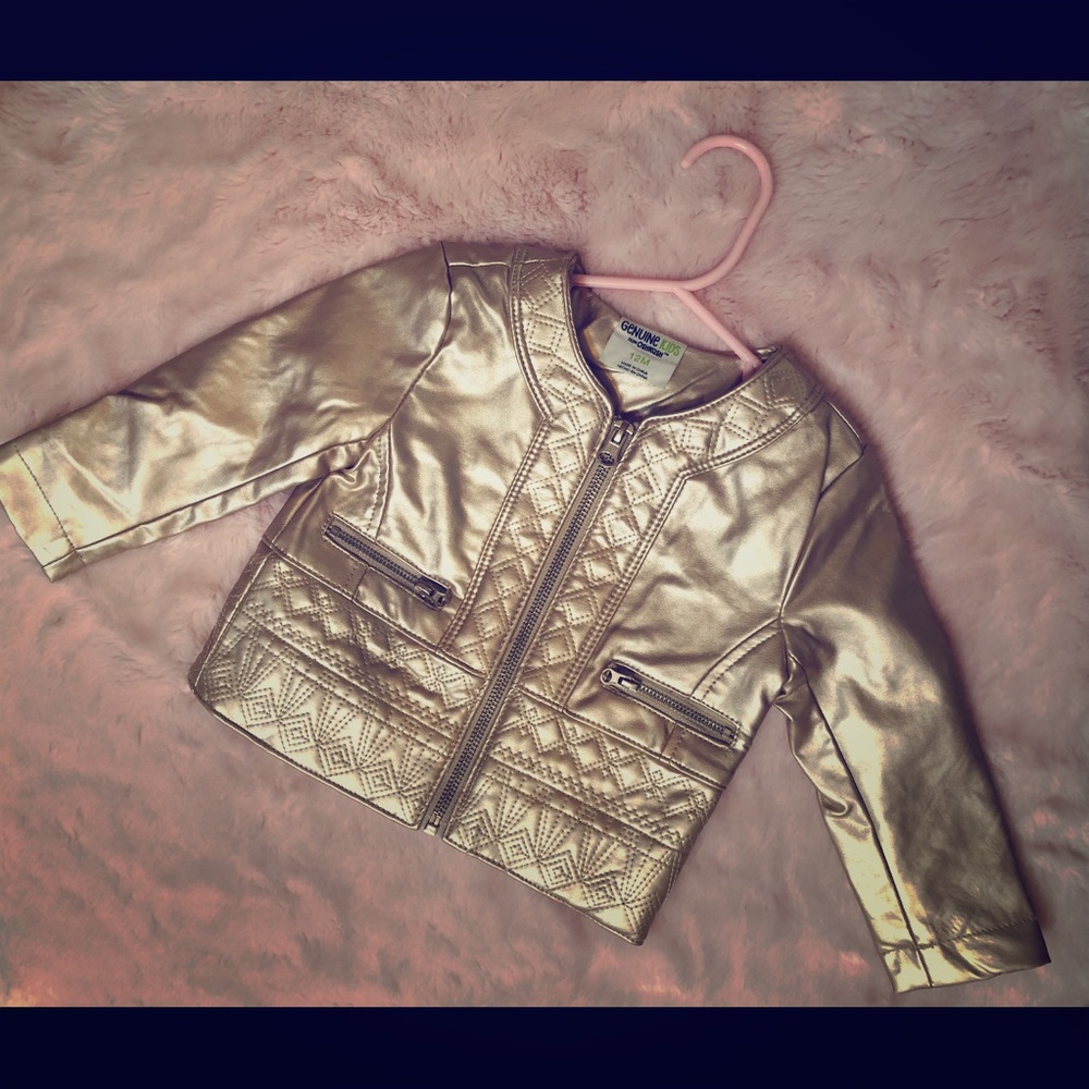 Toddler Girls faux leather jacket by Genuine Kids